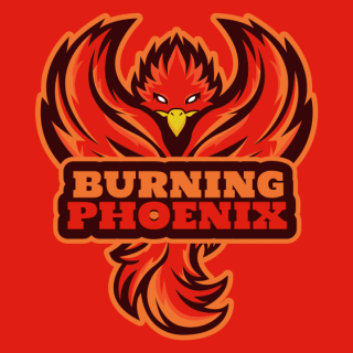 abstract mascot of phoenix logo sample