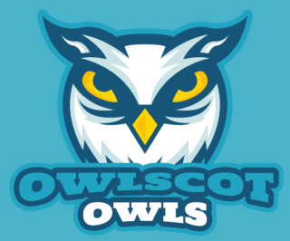 owl mascot with big eyes