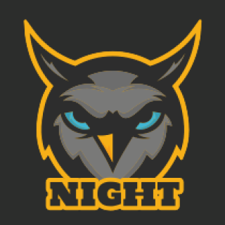 bird logo maker angry owl mascot