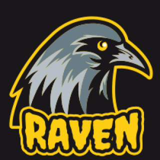 bird logo raven head mascot