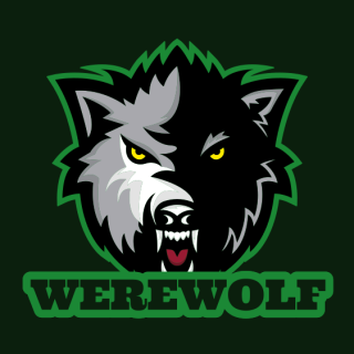 angry wolf mascot 