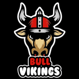 animal logo icon annoyed bull mascot