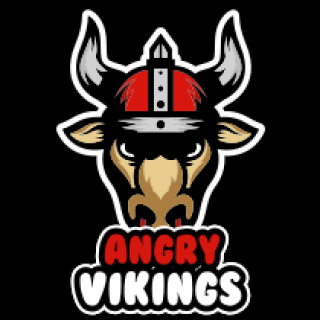 animal logo icon annoyed bull mascot