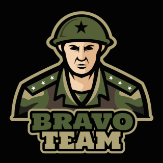soldier illustrative mascot