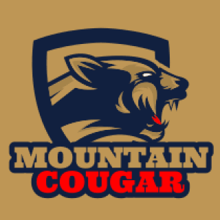 sports logo maker cougar mascot in shield