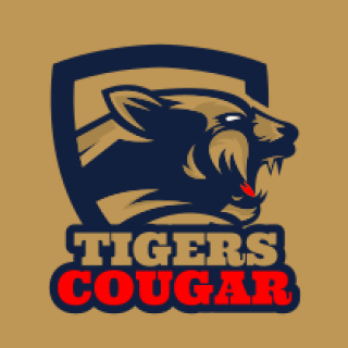 sports logo maker cougar mascot in shield