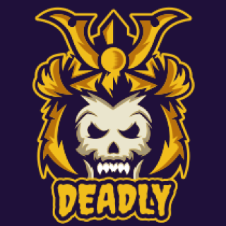 sports logo skull samurai mascot