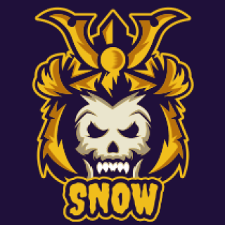 sports logo skull samurai mascot