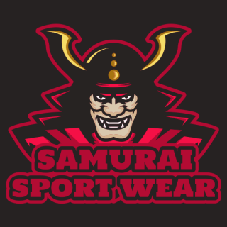 evil samurai mascot