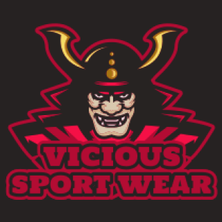 games logo evil samurai mascot