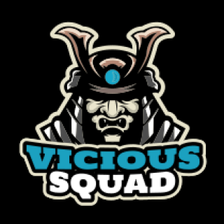 gaming logo evil face samurai mascot