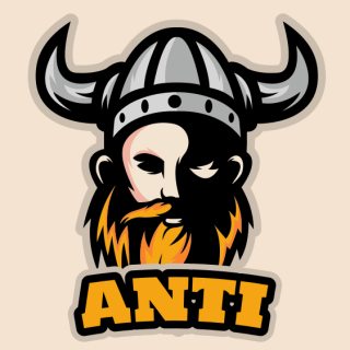 gaming logo symbol Viking face mascot