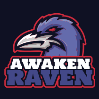 animal logo icon angry crow mascot