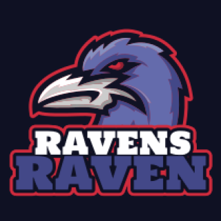 animal logo icon angry crow mascot