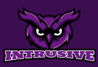 sports logo serious owl face mascot