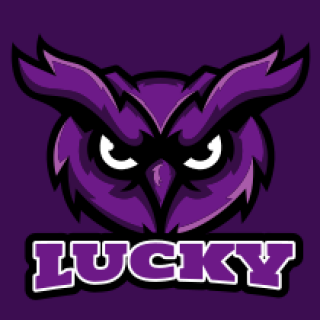 sports logo serious owl face mascot