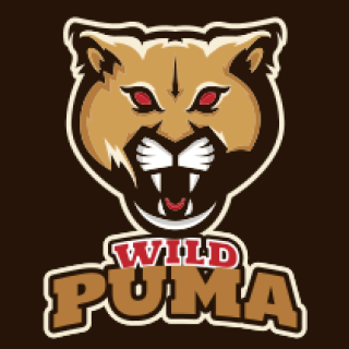 animal logo icon wild puma mascot