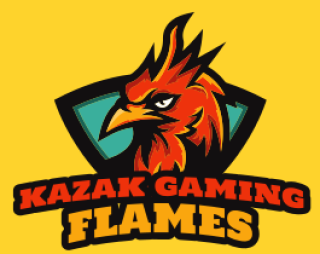 games logo mascot phoenix face in shield