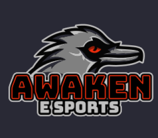 sports logo raven mascot with red eyes