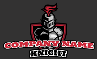 knight in shield mascot
