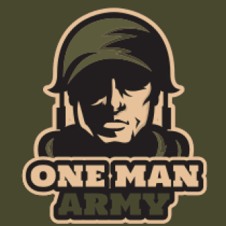 security logo maker military man mascot