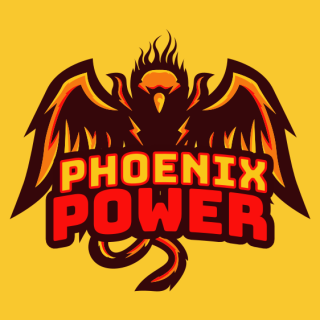 flying phoenix mascot logo maker