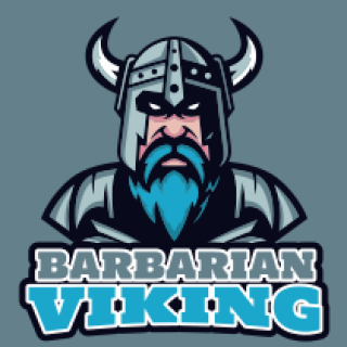 games logo maker old viking mascot