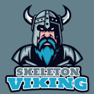 games logo maker old viking mascot