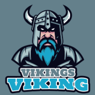 games logo maker old viking mascot