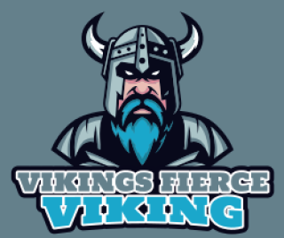 games logo maker old viking mascot