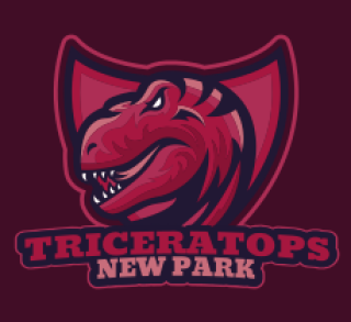 gaming logo icon dinosaur mascot in shield