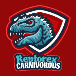 sports logo dinosaur head in shield
