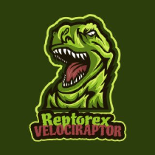 games logo tyrex mascot growling