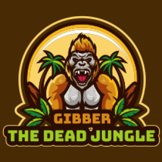 games logo gorilla mascot in jungle