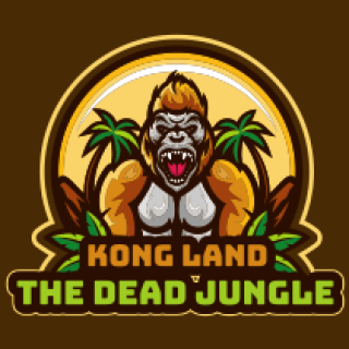 games logo gorilla mascot in jungle