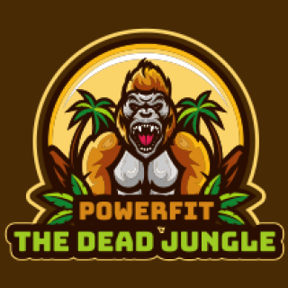 games logo gorilla mascot in jungle