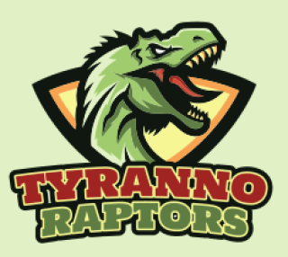 games logo fierce dinosaur mascot 