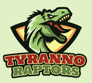 games logo fierce dinosaur mascot 