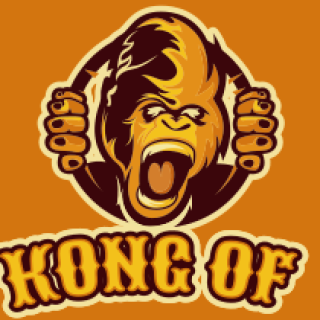 animal logo icon screaming gorilla mascot