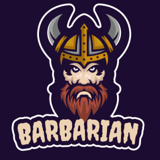 Viking mascot red beard