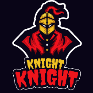 make a games logo knight mascot with helmet
