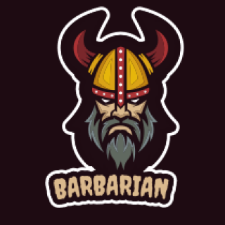 games logo viking mascot with beard