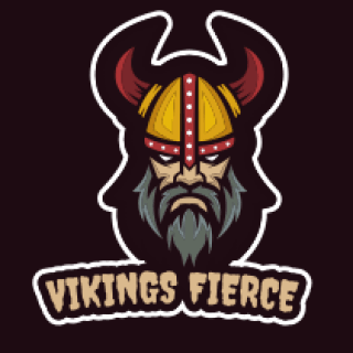 games logo viking mascot with beard