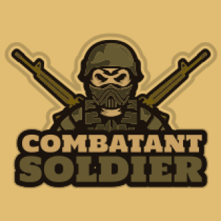 games logo online soldier mascot with mask