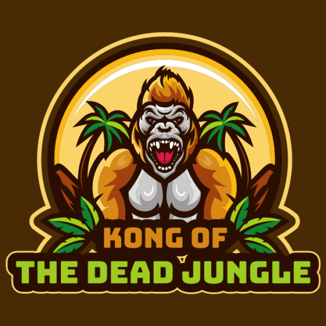 games logo gorilla mascot in jungle