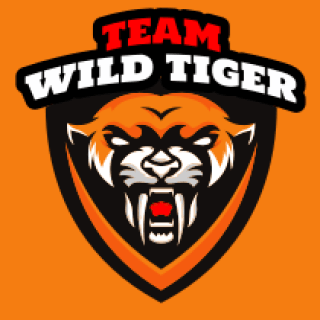 animal logo image angry tiger in shield