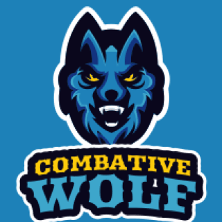 animal logo maker angry wolf face mascot