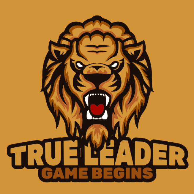 gaming logo angry lion mascot roaring