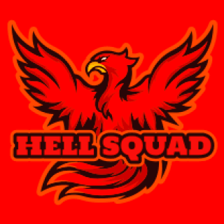 bird logo angry red phoenix mascot