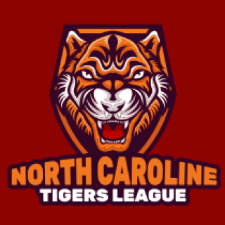 sports logo angry tiger mascot in shield